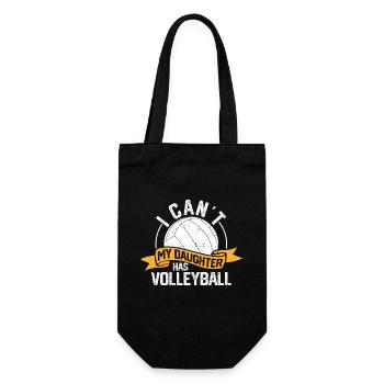 Je ne peux pas Ma fille a des joueurs de volleyball - Sac à bouteille - noir - Devant