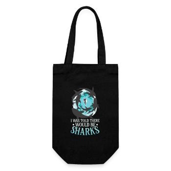 Shark Ocean Predator Scuba Diver Tauchen - Geschenkbeutel für Flaschen - Schwarz - Vorne