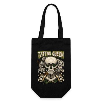 Crâne, Tatouage Disant, Tatouage, Crâne - Sac à bouteille - noir - Devant