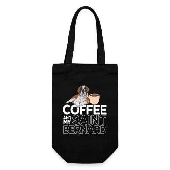 St. Bernard St. Bernard Dog Dog - Gift Bag for Bottles - black - Front