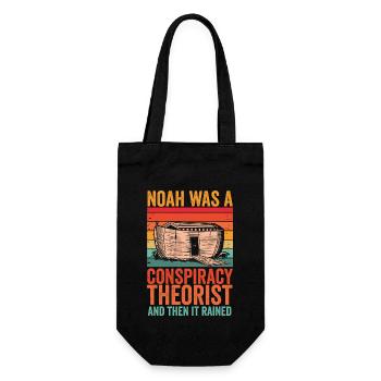Noé était un théoricien du complot et il pleuvait - Sac à bouteille - noir - Devant