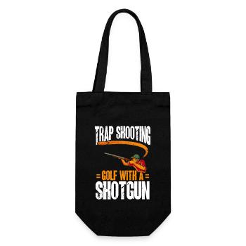 Shooting Skeet Clay Pigeon Shooting - Gift Bag for Bottles - black - Front