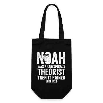 Noé était un théoricien du complot et il pleuvait - Sac à bouteille - noir - Devant