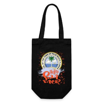Palm Beach Florida, Summer Vacation, Saying - Gift Bag for Bottles - black - Front