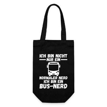 Bus Busfahrer - Geschenkbeutel für Flaschen - Schwarz - Vorne