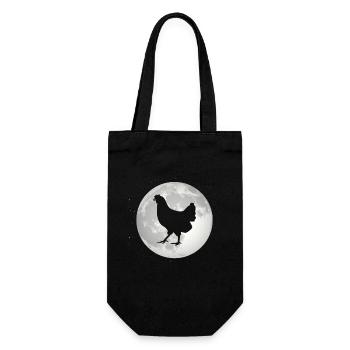 Pleine Lune - Poule - - Sac à bouteille - noir - Devant
