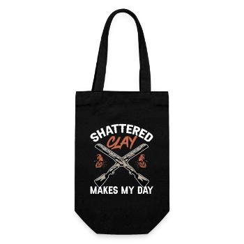 Shooting Skeet Clay Pigeon Shooting - Gift Bag for Bottles - black - Front