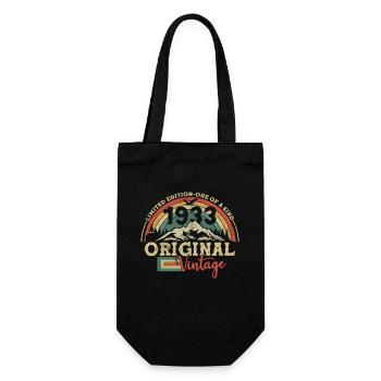 Idée Cadeau D Anniversaire Vintage Original 1933 - Sac à bouteille - noir - Devant