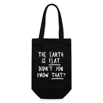 La terre est plate, vous ne le saviez pas ? - Sac à bouteille - noir - Devant