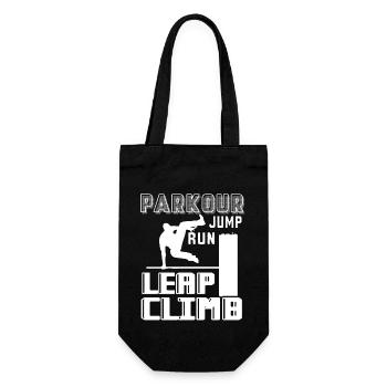Parkour Parkour Jump Run Leap Climb - Gift Bag for Bottles - black - Front