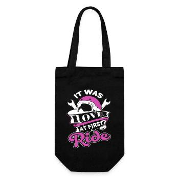 Motocross Motocross It Was Love At First Ride - Gift Bag for Bottles - black - Front