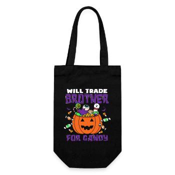 Will Trade Brother For Candy - Gift Bag for Bottles - black - Front