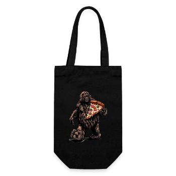 Bigfoot Pizza Party - Geschenkbeutel für Flaschen - Schwarz - Vorne