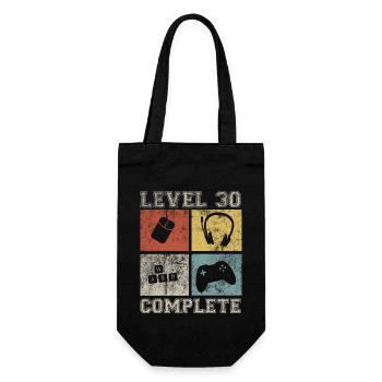 30 Birthday Gamer Niveau 30 Vintage complet - Sac à bouteille - noir - Devant