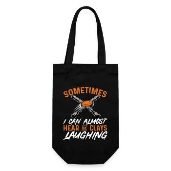 Shooting Skeet Clay Pigeon Shooting - Gift Bag for Bottles - black - Front