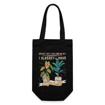 Plant-Daddy, Plant-Mommy, Plant Lover Topfpflanzen - Geschenkbeutel für Flaschen - Schwarz - Vorne