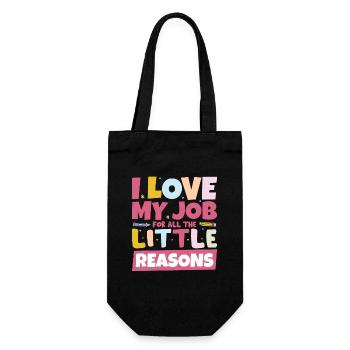 Childcare Teacher Daycare Provider - Gift Bag for Bottles - black - Front