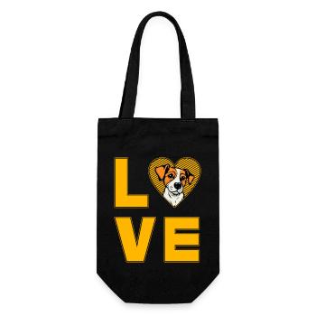 Beagle Love - Gift Bag for Bottles - black - Front