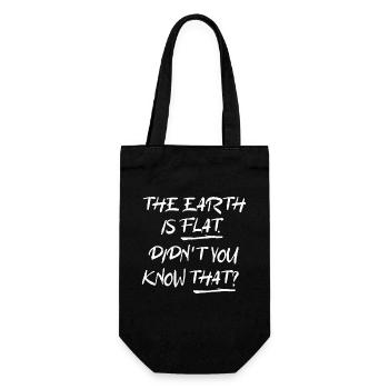La terre est plate, vous ne le saviez pas ? - Sac à bouteille - noir - Devant