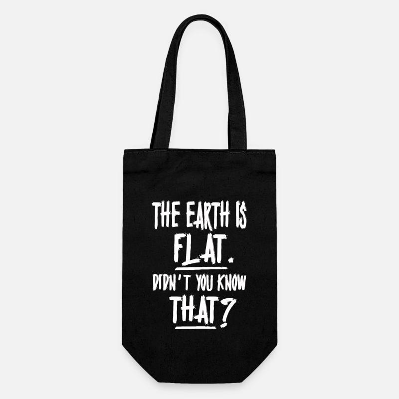 La terre est plate, vous ne le saviez pas ? - Sac à bouteille - noir