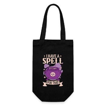 Hexe Okkult Gothic Dunkel Satanisch Unheilige - Geschenkbeutel für Flaschen - Schwarz - Vorne