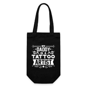 Artist My Daddy Is A Tattoo Artist - Gift Bag for Bottles - black - Front