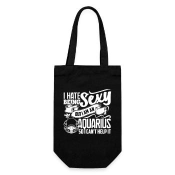 Aquarius I'm A Sexy Aquarius Horoscope - Gift Bag for Bottles - black - Front
