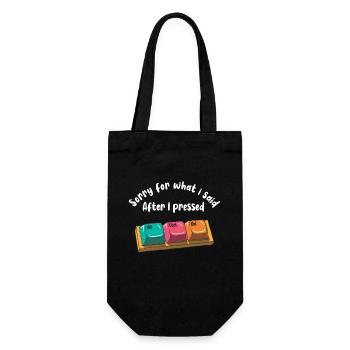 Lustiges Computer Nerd Geschenk - Geschenkbeutel für Flaschen - Schwarz - Vorne