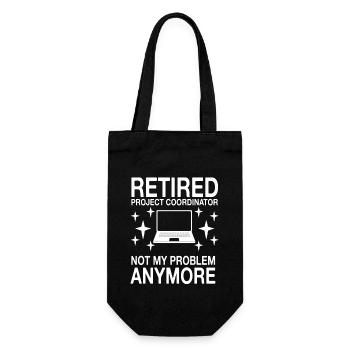 Outfit for retired project coordinators - Gift Bag for Bottles - black - Front