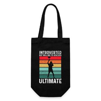 Disque de lancer de frisbee ultime - Sac à bouteille - noir - Devant