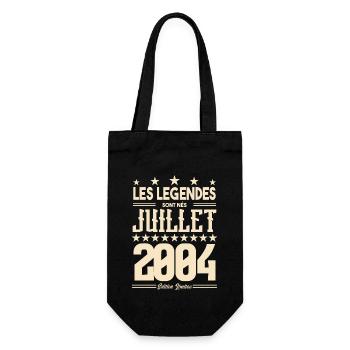 cadeau d'anniversaire Juillet 2004. Cadeau juillet - Sac à bouteille - noir - Devant