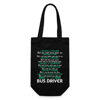 Bus Driver I Am Your Bus Driver - Gift Bag for Bottles - black - Front