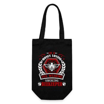 Beekeeper I'm A Honey Loving Beekeeper - Gift Bag for Bottles - black - Front