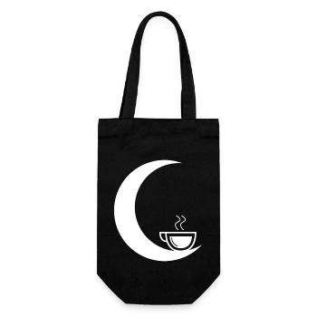 Mondsichel - Kaffee - - Geschenkbeutel für Flaschen - Schwarz - Vorne