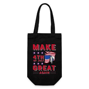 Make 4th of July great again - Gift Bag for Bottles - black - Front