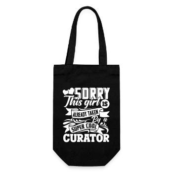 Curator Taken By A Super Cool Curator - Gift Bag for Bottles - black - Front