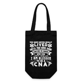 CNA I Am To Be A CNA - Gift Bag for Bottles - black - Front