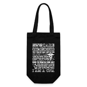 CNA I Am A CNA - Gift Bag for Bottles - black - Front