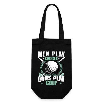 Gods Play Golf - Gift Bag for Bottles - black - Front