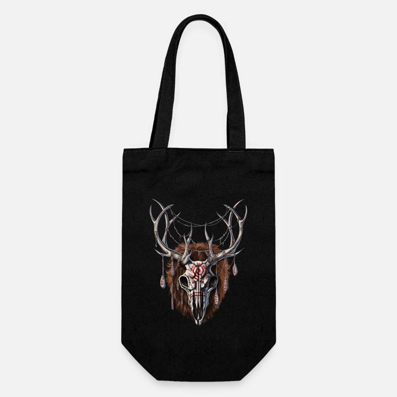 Crâne de Wendigo - Sac à bouteille - noir
