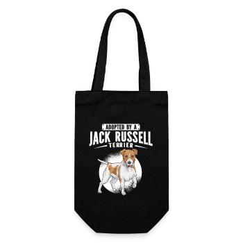 Jack Russell Terrier - Geschenkbeutel für Flaschen - Schwarz - Vorne