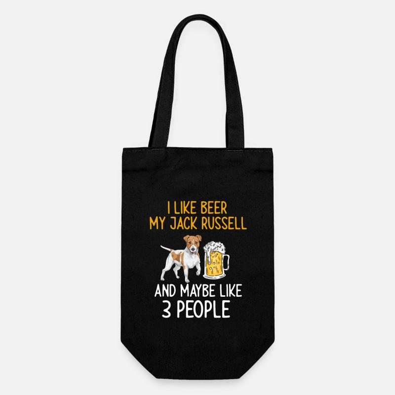 Jack Russell Terrier - Sac à bouteille - noir