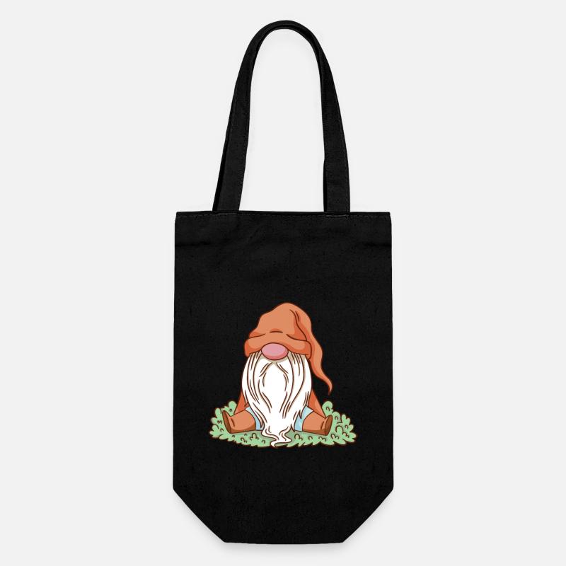 Gnomes de jardin Gnome Amant Drôle de Gnome Jardinage - Sac à bouteille - noir