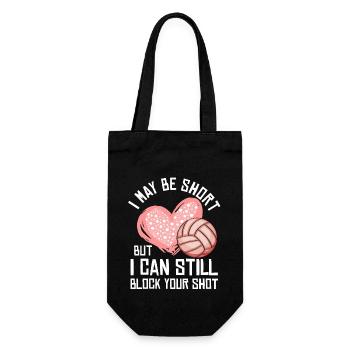 I Can Block Your Shot Beach Volleyball - Gift Bag for Bottles - black - Front