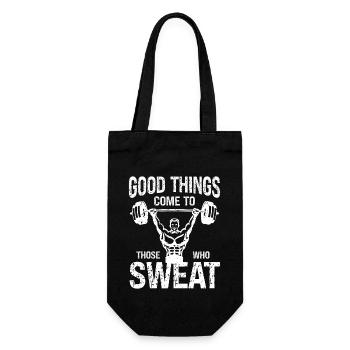Celui qui transpire recevra du bien - - Sac à bouteille - noir - Devant
