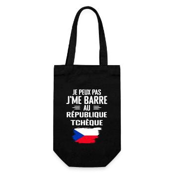 Je Peux Pas J'me Barre Au République Tchèque - Sac à bouteille - noir - Devant