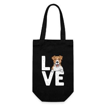 Jack Russell Terrier - Gift Bag for Bottles - black - Front