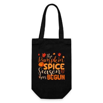Pumpkin spice season has begun Cute - Gift Bag for Bottles - black - Front