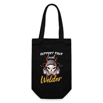Welder Funny Funny Sweat Gift - Gift Bag for Bottles - black - Front
