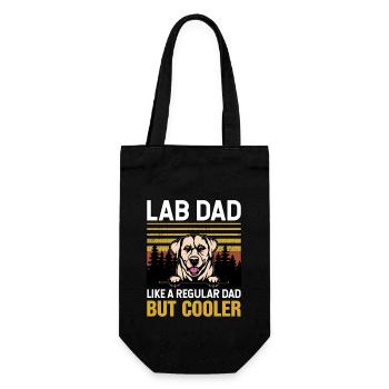 LAB DAD LIKE A REGULAR DAD BUT COOLER - Gift Bag for Bottles - black - Front